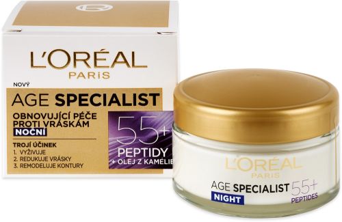 L�Or�al Paris Age Specialist 55+ no�n� kr�m proti vr�sk�m 50 ml L�Or�al Paris Age Specialist 55+ no�n� kr�m proti vr�sk�m 50 ml